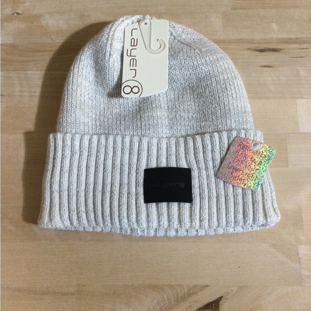 Layer 8 Women's Heather Gray Knit Beanie